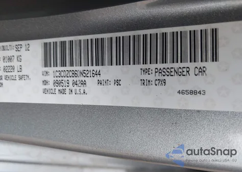 2013 Dodge Avenger Sxt z USA, uszkodzony, nr VIN 1C3CDZCB6DN521644